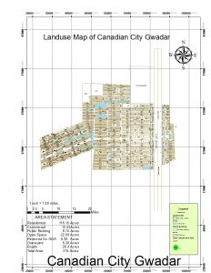 land use map of Canadian city Gwadar project