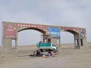 Canadian city gate. development of Canadian city Gwadar project