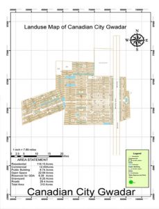 landuse map of Canadian city Gwadar project